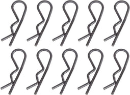 Reely 1:5 Bodyklemmen Zwart Lengte: 30 mm 10 stuk(s)