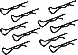 Reely 1:8 Bodyklemmen Zwart Lengte: 27 mm 10 stuk(s)