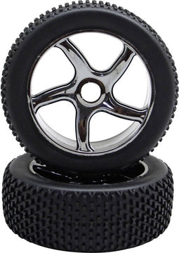 Reely 1:8 Buggy Complete wielen Multipin 5-spaaks Titaan 2 stuk(s)