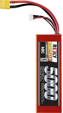 Reely LiPo accupack 11.1 V 5000 mAh Aantal cellen: 3 40 C Hardcase XT90