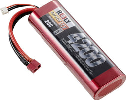 Reely LiPo accupack 7.4 V 4200 mAh Aantal cellen: 2 20 C Hardcase T-stekkersysteem