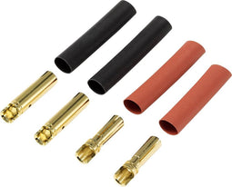 Reely RE-6534189 Accupack stekker 4 mm Verguld 2 paar