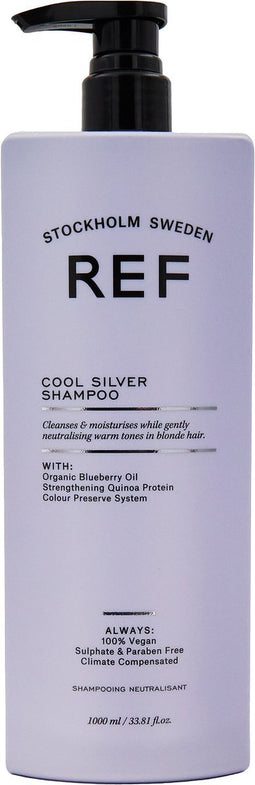 REF Stockholm - Cool Silver Shampoo Vrouwen Ieder Haartype - 1000 ml - Zilvershampoo