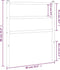 vidaXL - Hoofdbord - 80 - cm - metaal - wit
