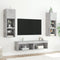 vidaXL - Tv-meubel - met - LED-verlichting - 60x30x30 - cm - betongrijs