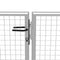 vidaXL - Poort - 415x150 - cm - gegalvaniseerd - staal - zilverkleurig