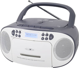 Reflexion Radio/CD-speler DAB+, DAB, VHF (FM) AUX, CD, Cassette, USB Wit, Grijs