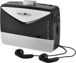 Reflexion WMR01BK Draagbare cassettespeler Zwart-zilver