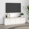 vidaXL - Tv-meubel - 156x37x45 - cm - massief - grenenhout - wit