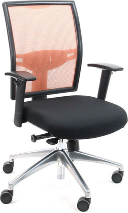 Refurbished Bureaustoel Ergonomisch Design Projectas V1 Oranje (N)EN 1335