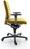Refurbished Bureaustoel Geel Regain Ergonomisch Comforto 77 NPR1813 - Zwart onderstel