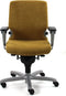 Refurbished Bureaustoel Geel Regain Ergonomisch Comforto 77 NPR1813 - Zwart onderstel