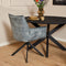 Refurna - Eetkamerstoel Dani | Velvet Blauw