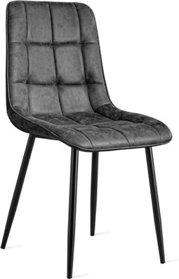 Refurna - Eetkamerstoel Yerevan Microleder Antraciet