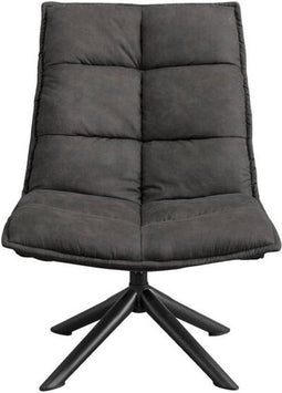 Refurna - Fauteuil Clay Microleder Antraciet