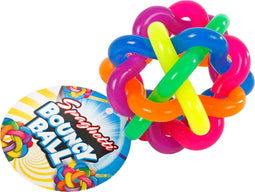 Regenboog Spaghetti Stuiterbal, 6,5 cm