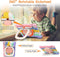 Regenboogroze Hoes Geschikt voor Ipad 9.7 inch - Draaibare Handgreep-Standaard en Schouderriem