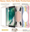 Regenboogroze Hoes Geschikt voor Ipad 9.7 inch - Draaibare Handgreep-Standaard en Schouderriem