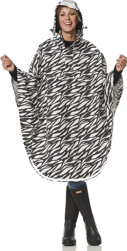 Regencape grijs wit