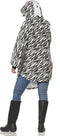 Regencape grijs wit