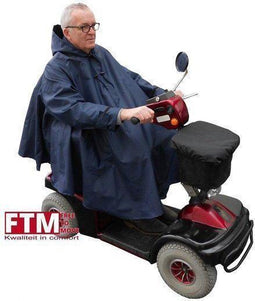 Regencape scootmobiel uitneembare voering - bescherming tegen de regen