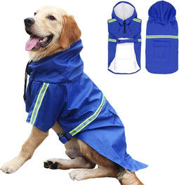 Regenjas Hond Maat XL Hondenjas Jas Honden Puppy Hondenkleding - Blauw - Dutchwide