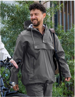 Regenjas Mirage Rainfall Closed Jacket - maat S - gemaakt van polyester soft touch - earl grey