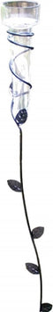 Regenmeter - 40 ml - transparant - metaal/kunststof - 79 cm - tuinaccessoire