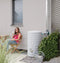Regenton 230L Graniet design | Zuil model regenvat