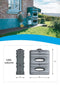 Regenton 430L Antraciet | Regentank | Muurtank | Watertank | Stevig | Antraciet