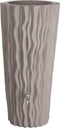 Regenton Flowers 160L | Regenvat taupe kleur met bloembak