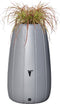 Regenton Gaja - 200 liter - Grijs - Kunststof regenton - Plantenpot - Inclusief kraantje
