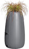 Regenton Gaja - 200 liter - Grijs - Kunststof regenton - Plantenpot - Inclusief kraantje