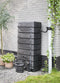 Regenton Muurtank 320 Liter Zwart - ThuisTuinieren.nl