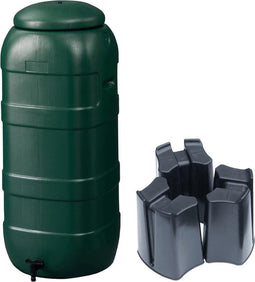 Regenton Rainsaver Groen 100 liter + Voet