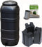 Regenton Rainsaver - Zwart 100 L + Voet + Vulautomaat