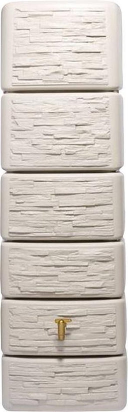 Regenton Slim - Stone Decor - 330 liter - Beige