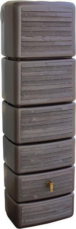 Regenton Slim - Wood Decor Dark - 300 Liter