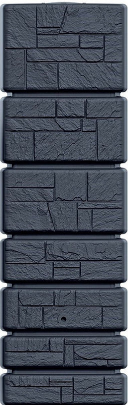 Regenton Stone Tower 350 liter - Antraciet | Steen effect Muur regenton
