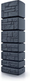 Regenton Stone Tower 350 liter - Antraciet | Steen effect Muur regenton