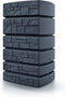 Regenton Stone Tower 500 liter - Antraciet | Steen effect Muur regenton