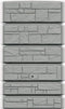 Regenton Stone Tower 500 liter – Grijs | Steen effect Muur regenton