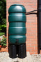 Regenton voordeelset: 100liter rechthoekig groen + standaard + luxe vulautomaat 70-100mm - Thuistuinieren.nl