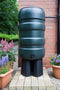 Regenton voordeelset: 150liter rechthoekig groen + standaard + luxe vulautomaat 70-100mm - Thuistuinieren.nl