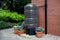 Regenton Voordeelset 250liter Antraciet - Rechthoekig - Inc standaard + kraan + vulautomaat 63-100mm