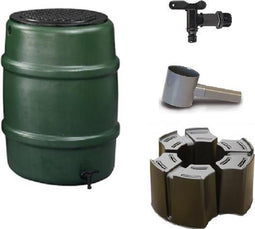 Regenton voordeelset: Harcostar 114liter groen + Harcostar standaard + Harcostar vulautomaat 70/80mm