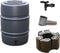 Regenton voordeelset | Harcostar 168liter grijs + standaard + vulautomaat.