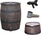 Regenton voordeelset | Roto 120 liter bruin + aftapkraan + standaard + vulautomaat 70/80mm.