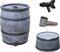 Regenton voordeelset | Roto 120 liter grijs + aftapkraan + standaard + vulautomaat 70/80mm.