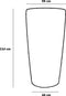 Regenton Wave - 240 liter - Antraciet